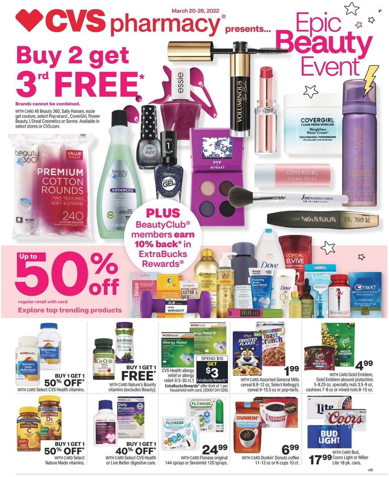 CVS Pharmacy ad - 03/20/2022 - 03/26/2022. Page 1