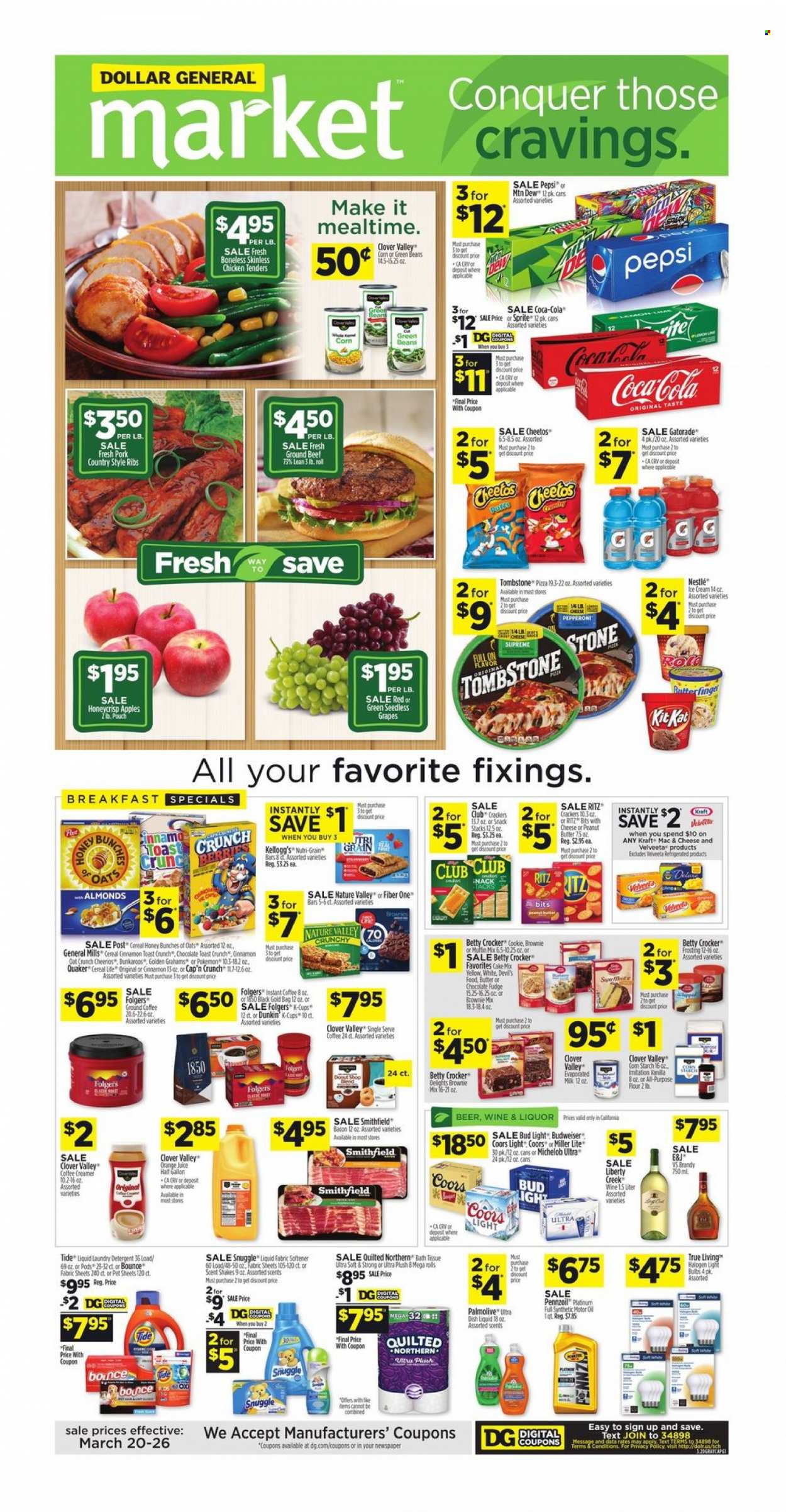Dollar General ad - 03/20/2022 - 03/26/2022. Page 1