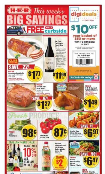 H-E-B Flyer - 03/23/2022 - 03/29/2022.