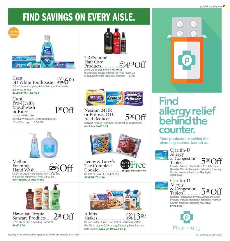 Publix ad - 03/24/2022 - 03/30/2022. Page 13