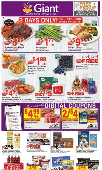 Giant Food Flyer - 03/25/2022 - 03/31/2022.