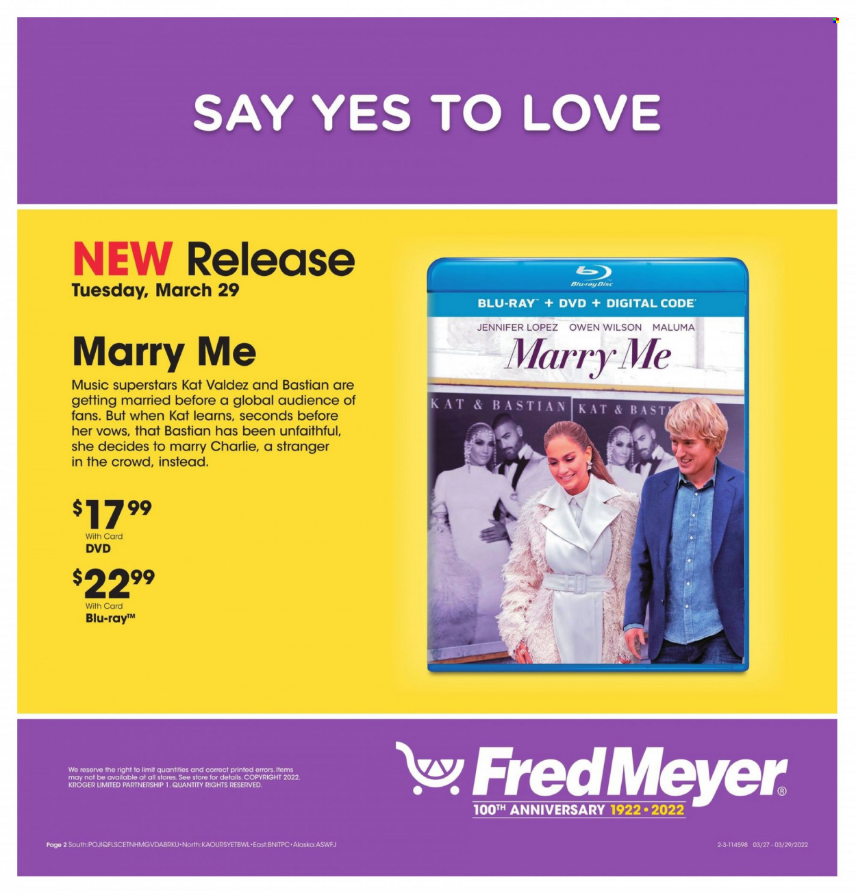 Fred Meyer ad - 03/27/2022 - 03/29/2022. Page 2