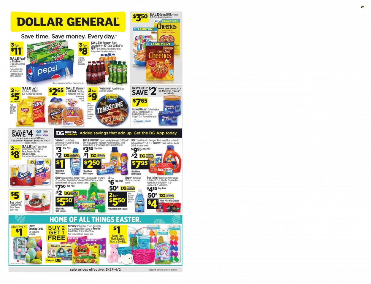 Dollar General ad - 03/27/2022 - 04/02/2022. Page 1
