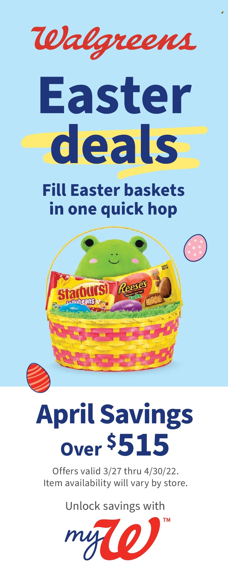 Walgreens ad - 03/27/2022 - 04/30/2022. Page 1