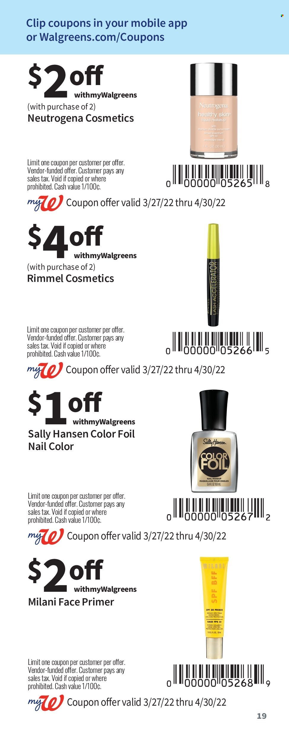 Walgreens ad - 03/27/2022 - 04/30/2022. Page 19