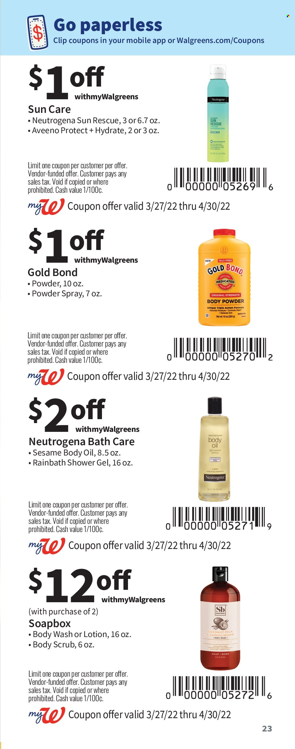 Walgreens ad - 03/27/2022 - 04/30/2022. Page 23