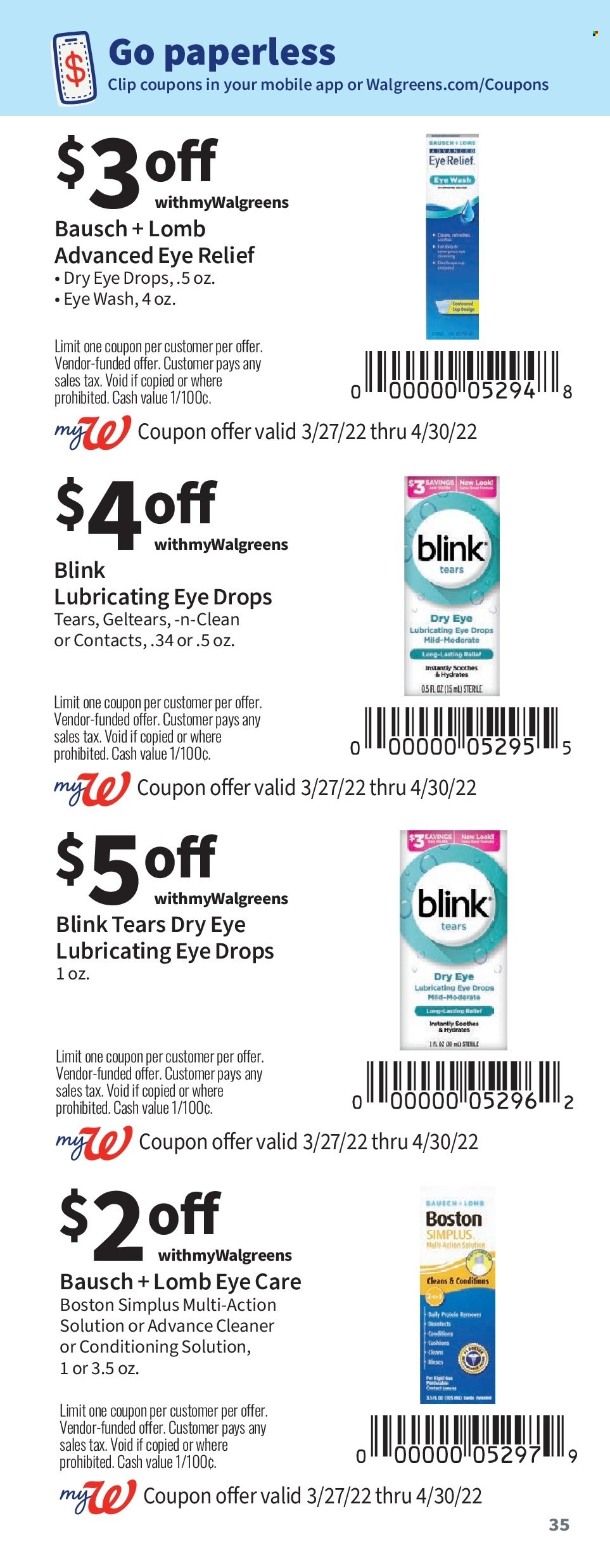 Walgreens ad - 03/27/2022 - 04/30/2022. Page 35