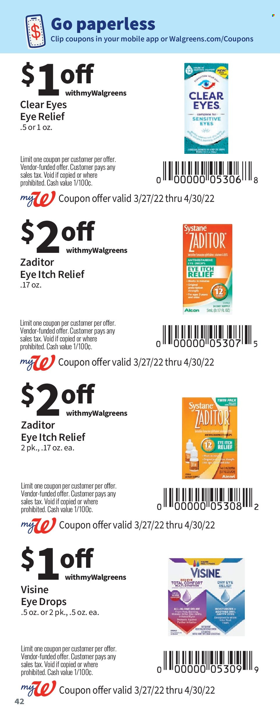 Walgreens ad - 03/27/2022 - 04/30/2022. Page 42