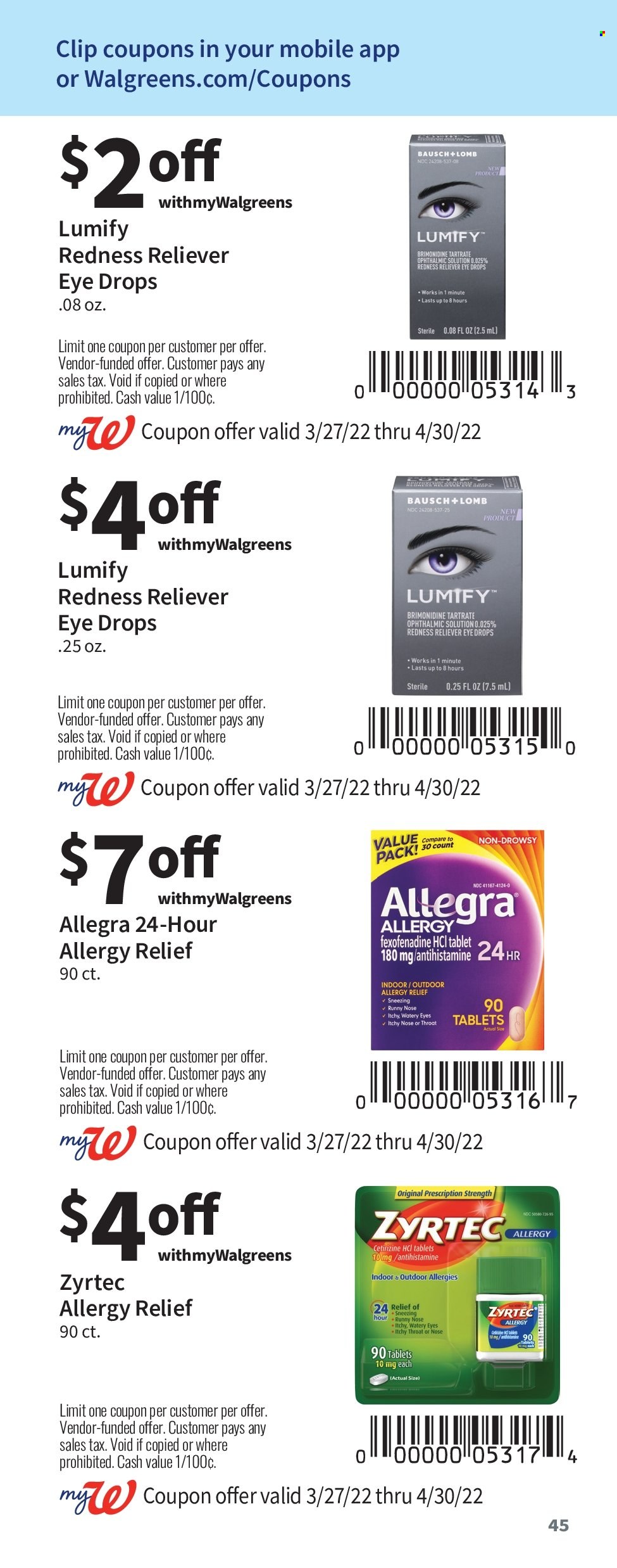 Walgreens ad - 03/27/2022 - 04/30/2022. Page 45