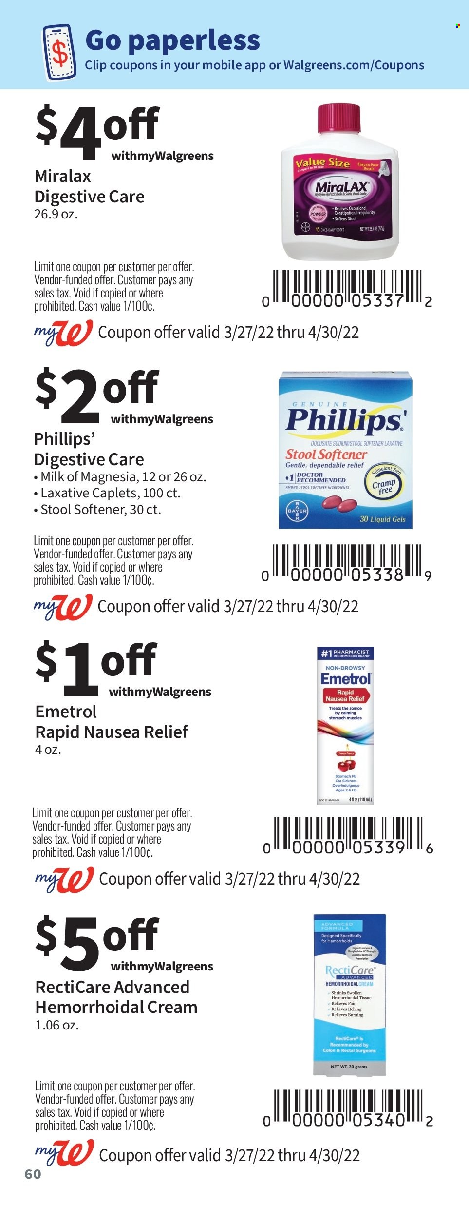 Walgreens ad - 03/27/2022 - 04/30/2022. Page 60