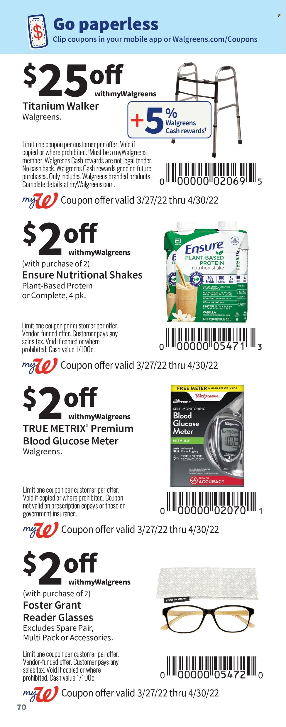 Walgreens ad - 03/27/2022 - 04/30/2022. Page 70