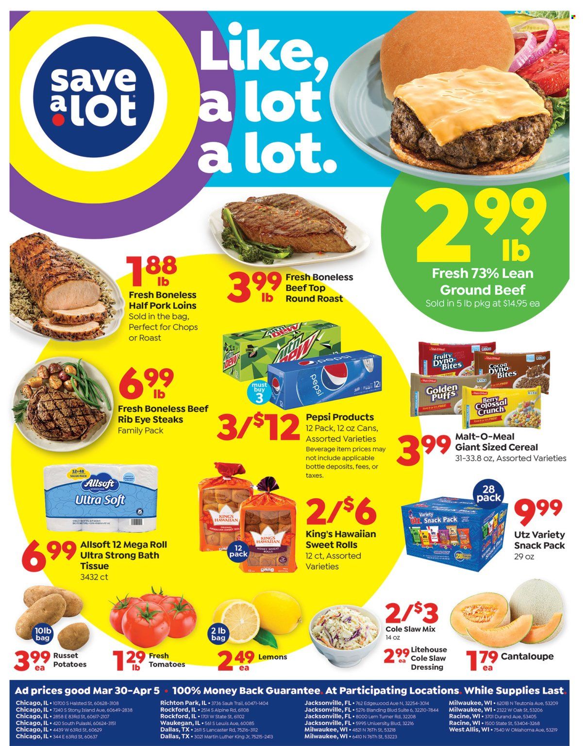 Save a Lot ad - 03/30/2022 - 04/05/2022. Page 1