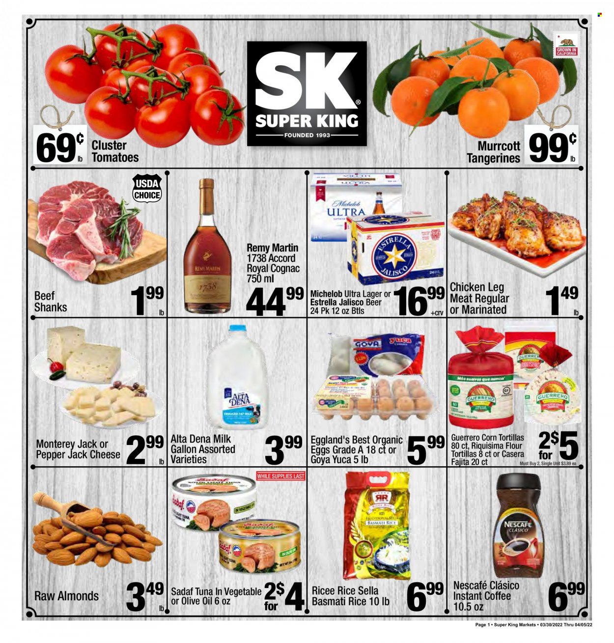 Super King Markets ad - 03/30/2022 - 04/05/2022. Page 1