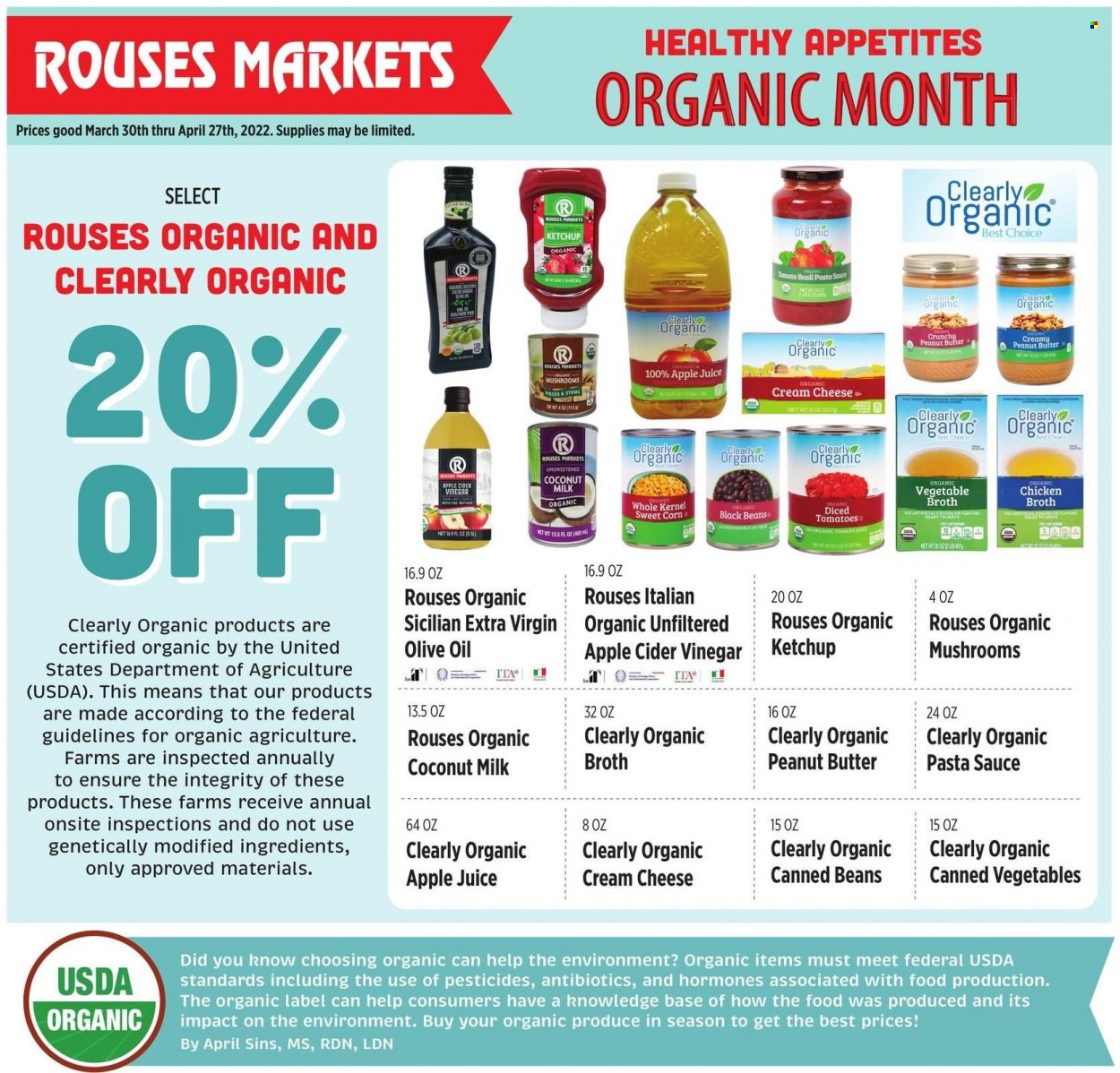 Rouses Markets ad - 03/30/2022 - 04/27/2022. Page 1
