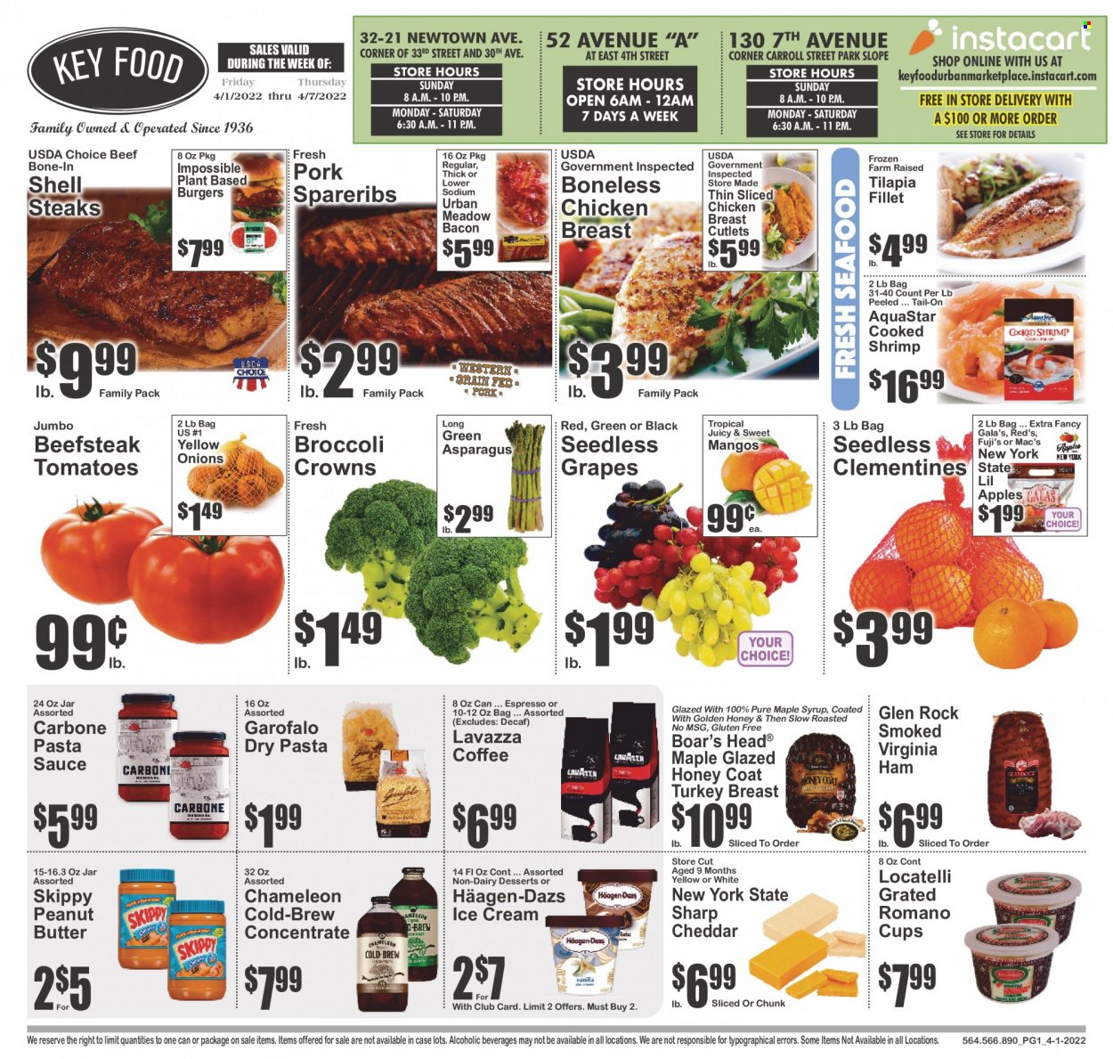 Key Food ad - 04/01/2022 - 04/07/2022. Page 1