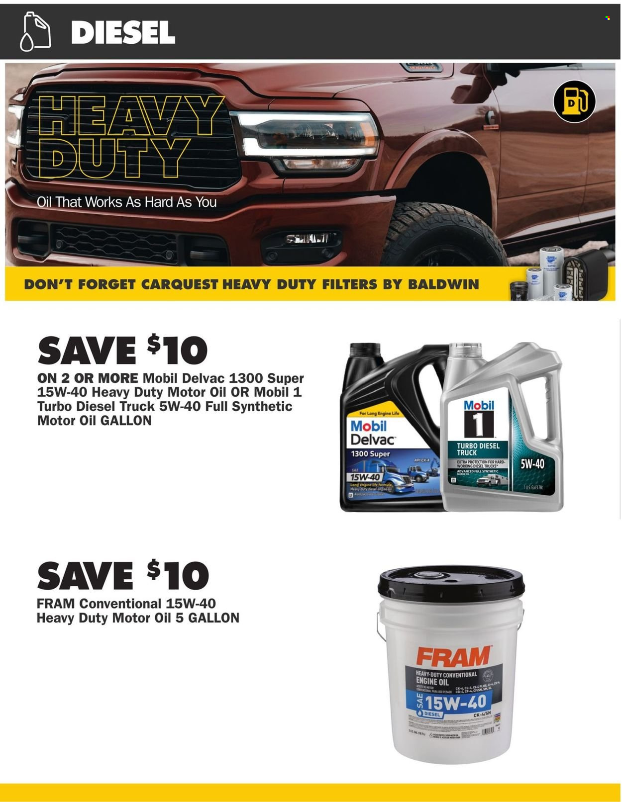 thumbnail - Advance Auto Parts Flyer - 03/31/2022 - 05/25/2022 - Sales products - Mobil, motor oil. Page 6.