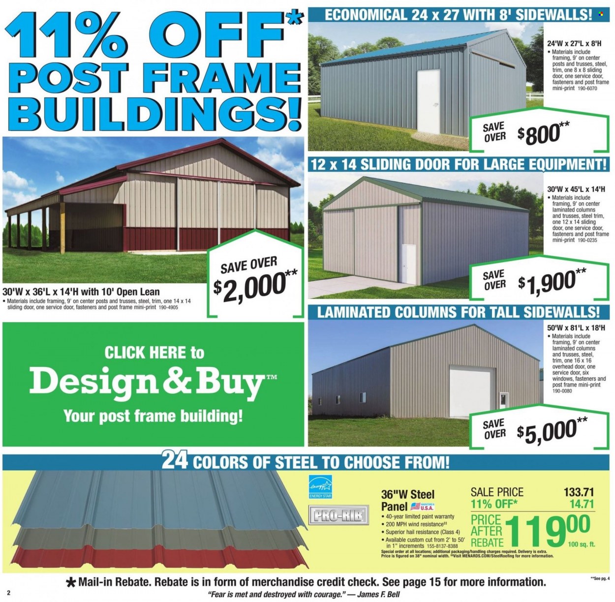 Menards ad - 03/31/2022 - 04/09/2022. Page 2