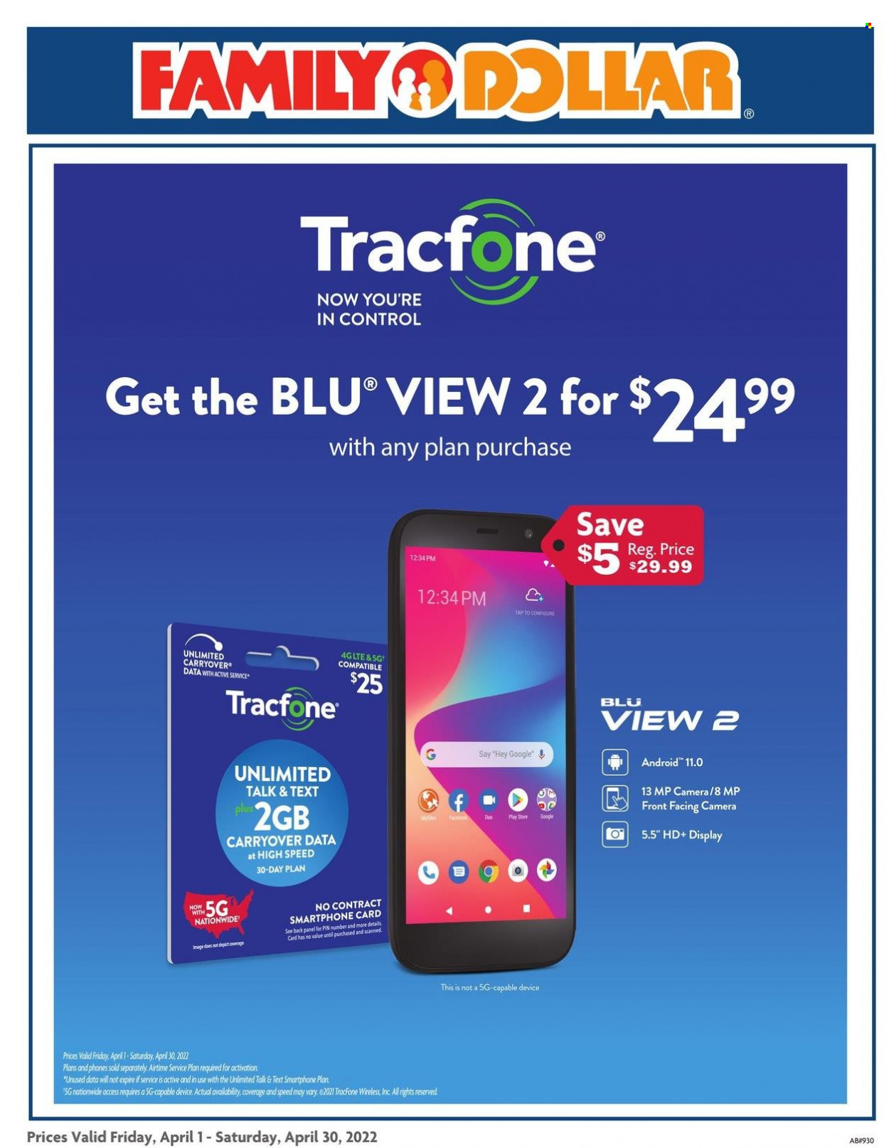Family Dollar ad - 04/01/2022 - 04/30/2022. Page 1