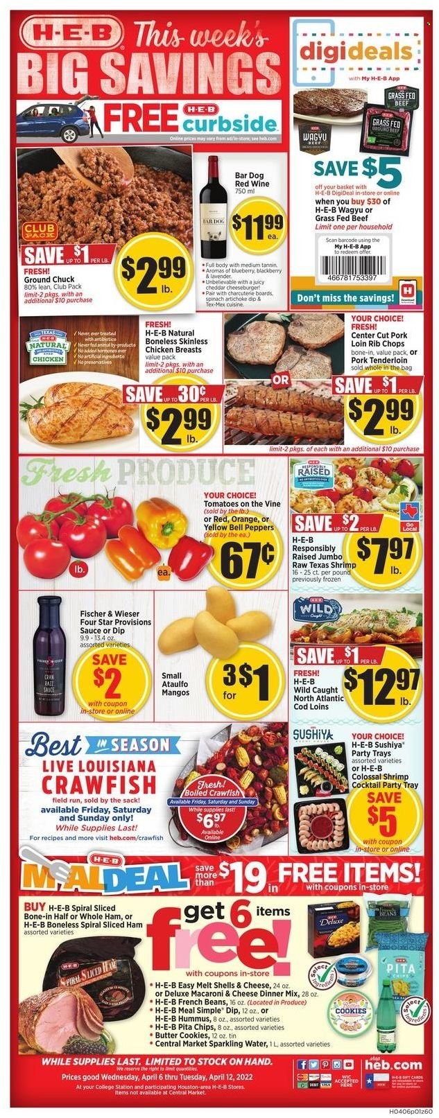 H-E-B ad - 04/06/2022 - 04/12/2022. Page 1