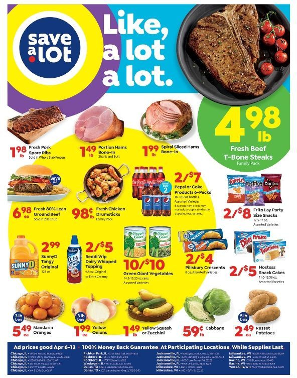 Save a Lot ad - 04/06/2022 - 04/12/2022. Page 1