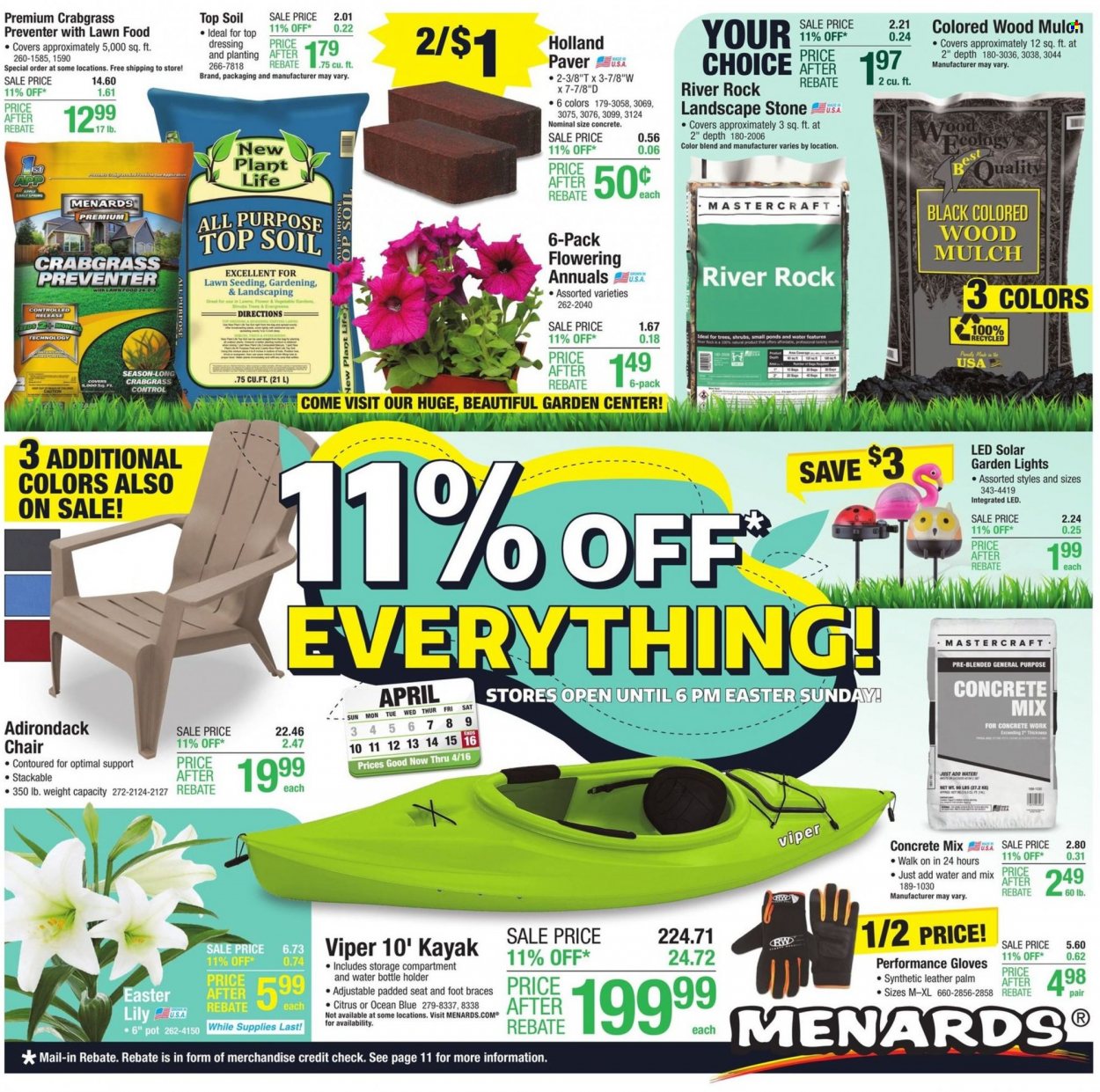 Menards ad - 04/06/2022 - 04/16/2022. Page 1