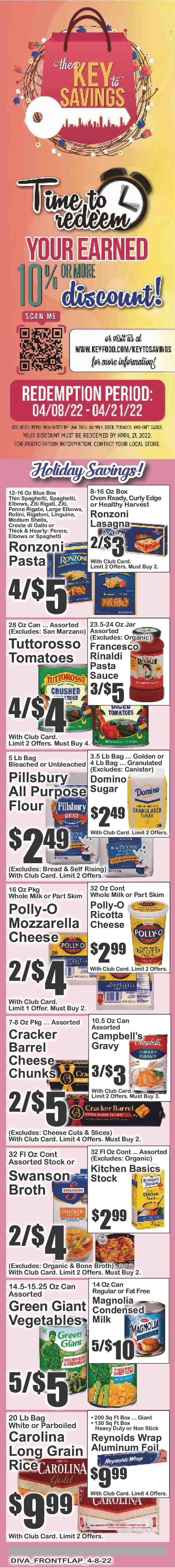 Key Food ad - 04/08/2022 - 04/14/2022. Page 9