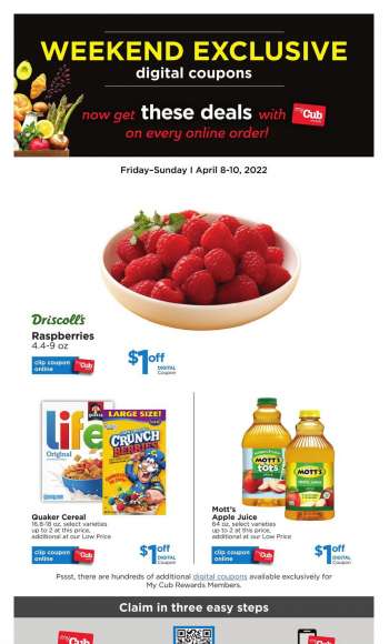 Cub Foods Flyer - 04/08/2022 - 04/10/2022.