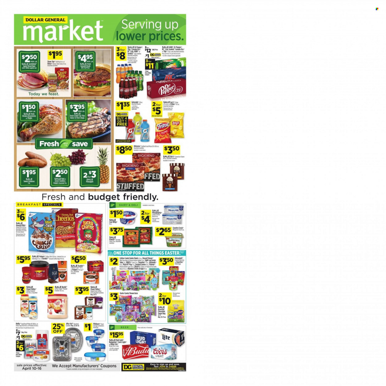 Dollar General ad - 04/10/2022 - 04/16/2022. Page 1