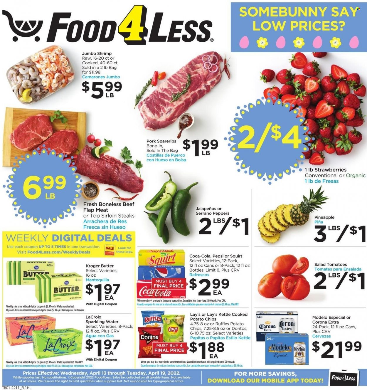 Food 4 Less ad - 04/13/2022 - 04/19/2022. Page 1