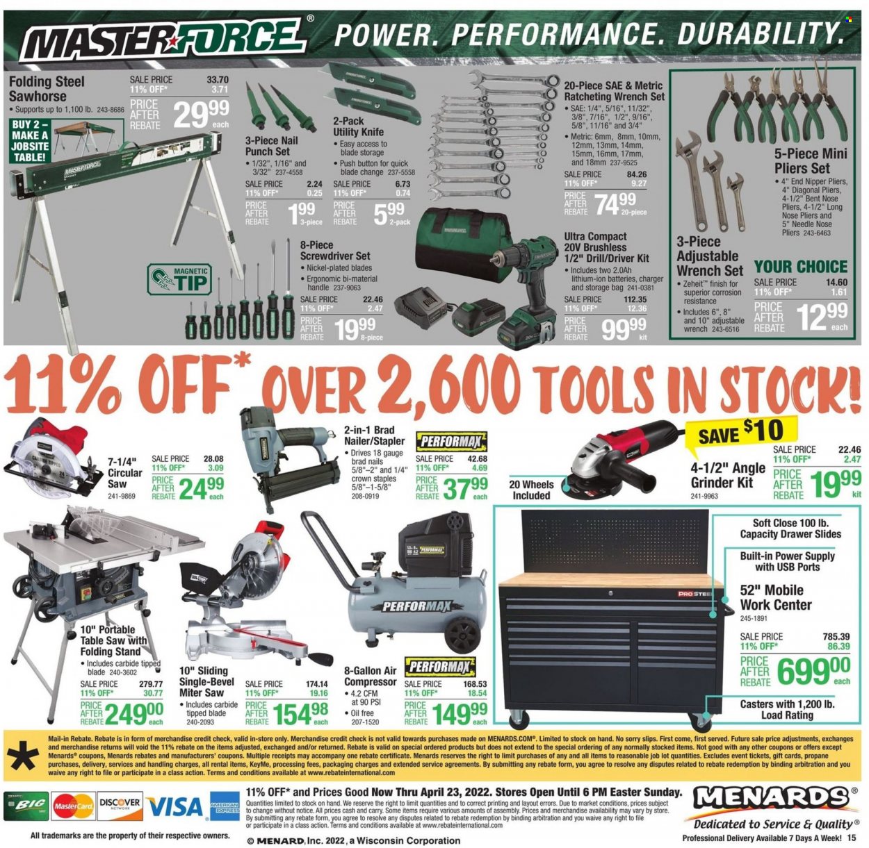 Menards ad - 04/13/2022 - 04/23/2022. Page 18