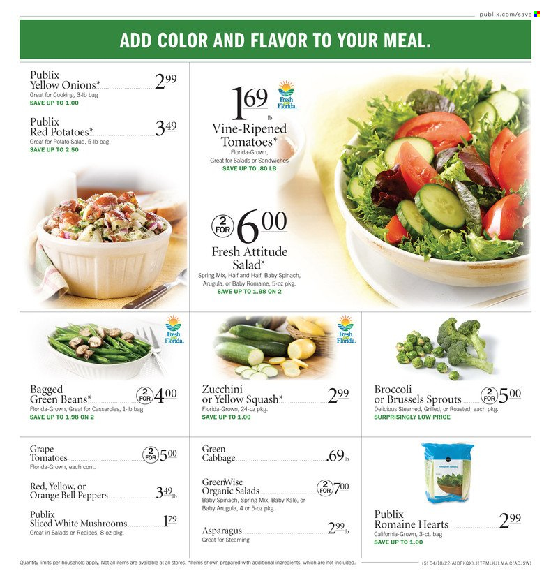 Publix ad - 04/18/2022 - 04/20/2022. Page 5