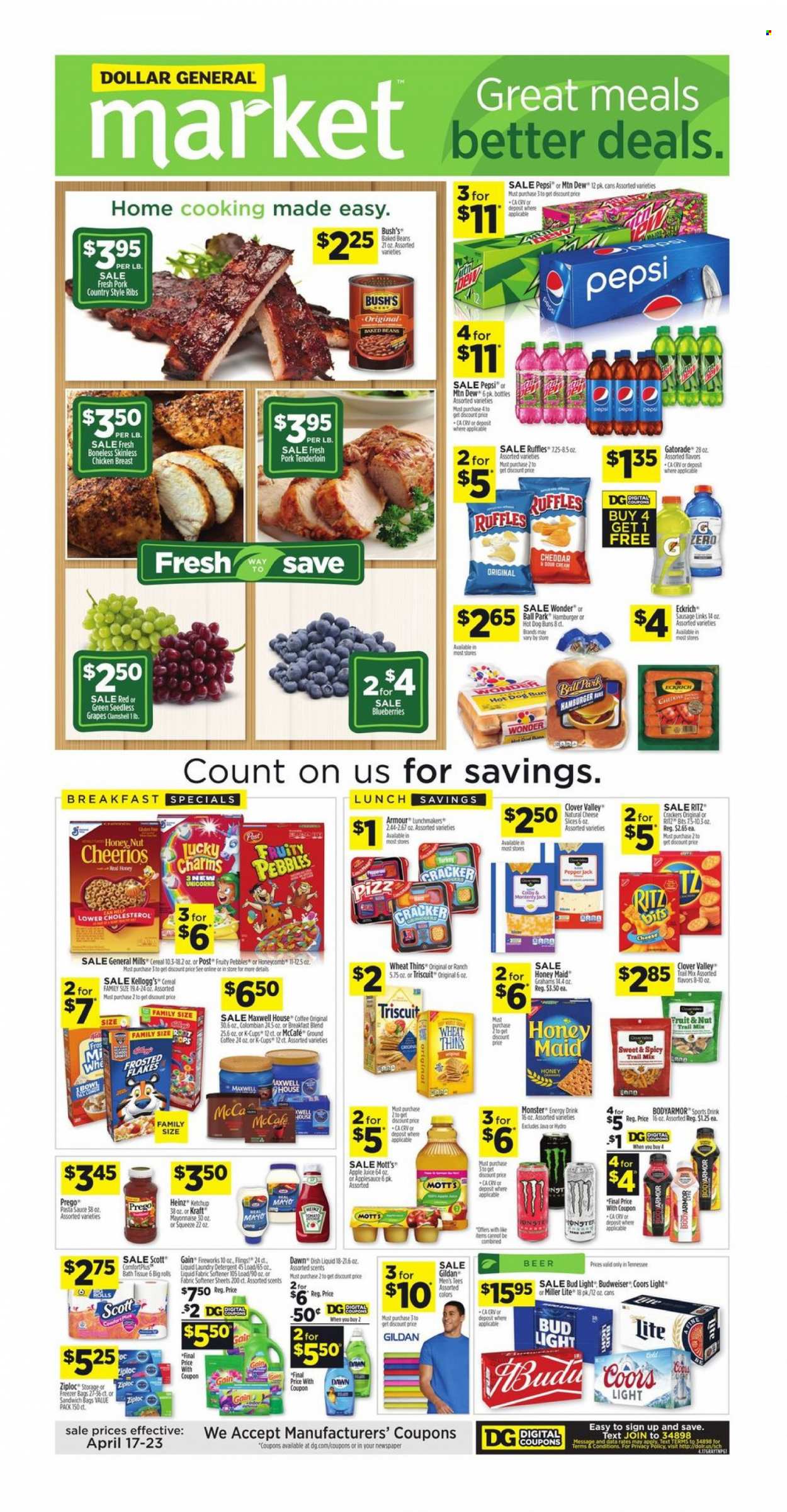 Dollar General ad - 04/17/2022 - 04/23/2022. Page 1