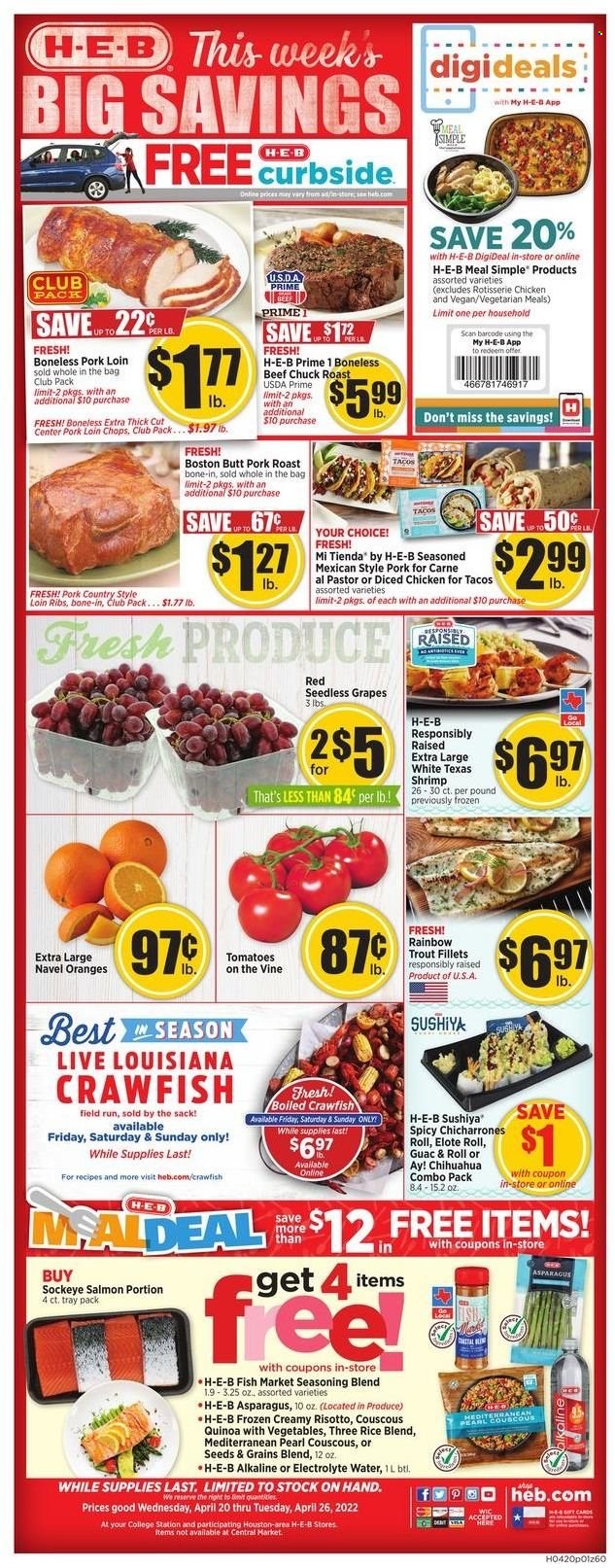 H-E-B ad - 04/20/2022 - 04/26/2022. Page 1
