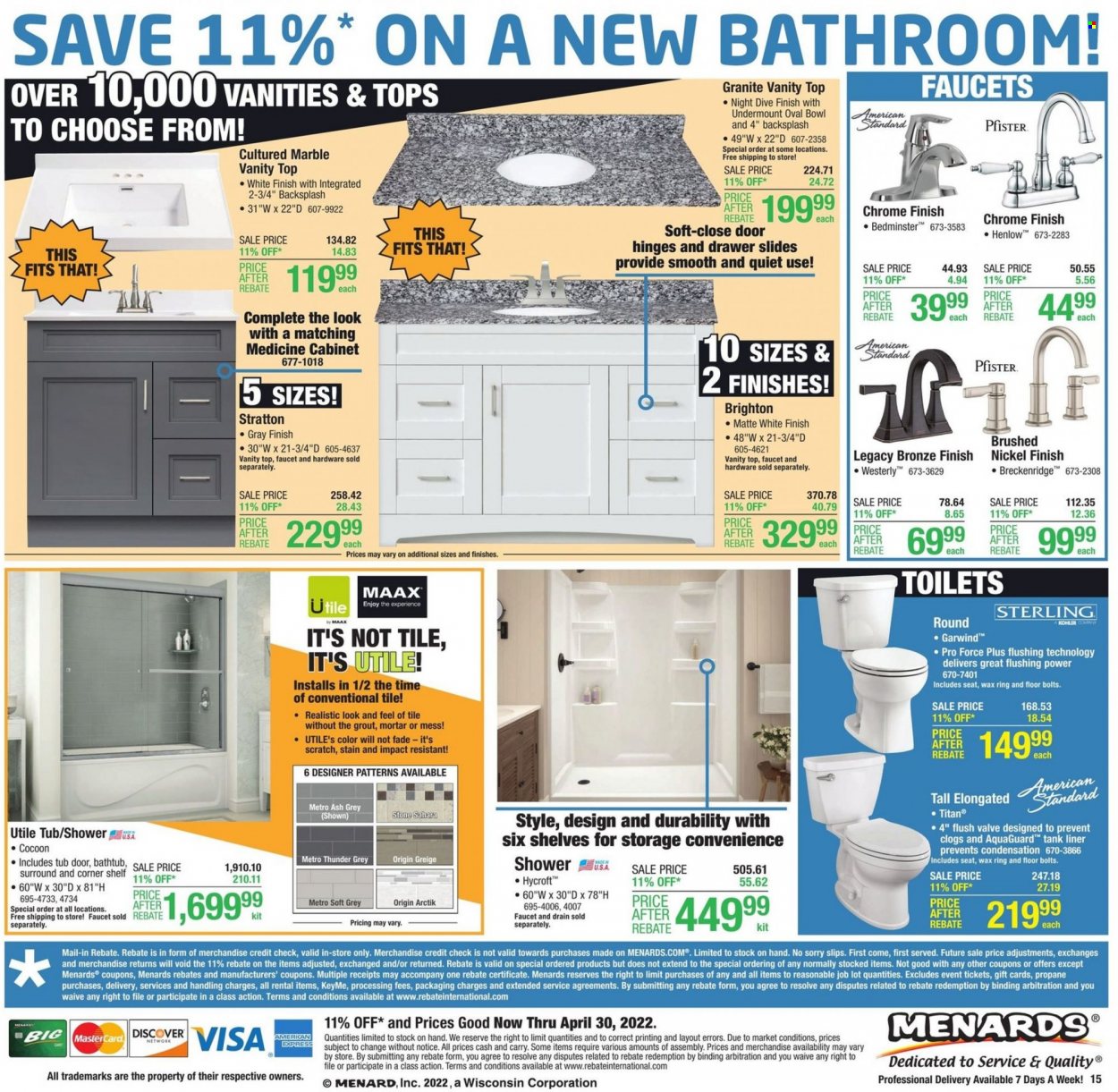 Menards ad - 04/20/2022 - 04/30/2022. Page 18