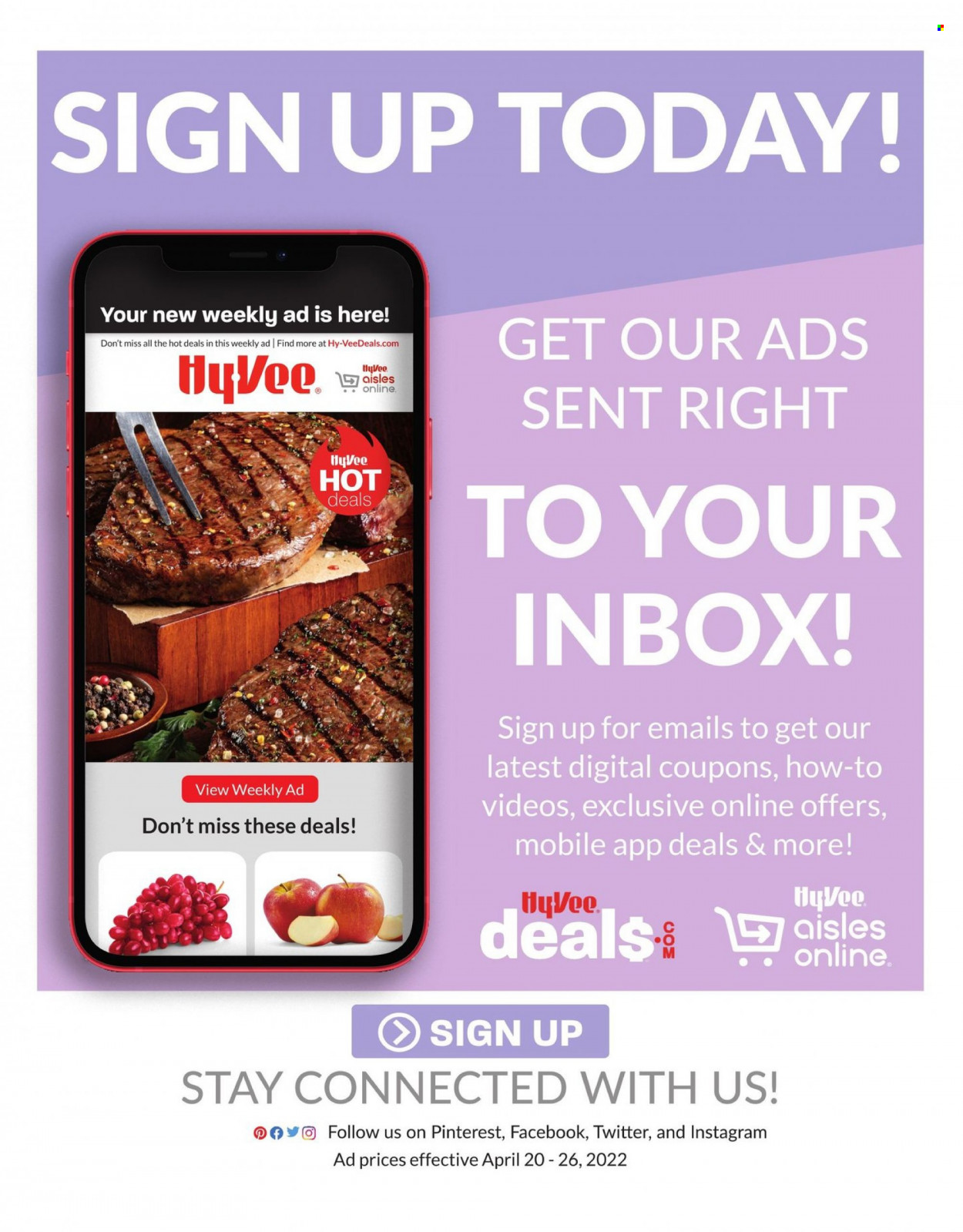 Hy-Vee ad - 04/20/2022 - 04/26/2022. Page 40