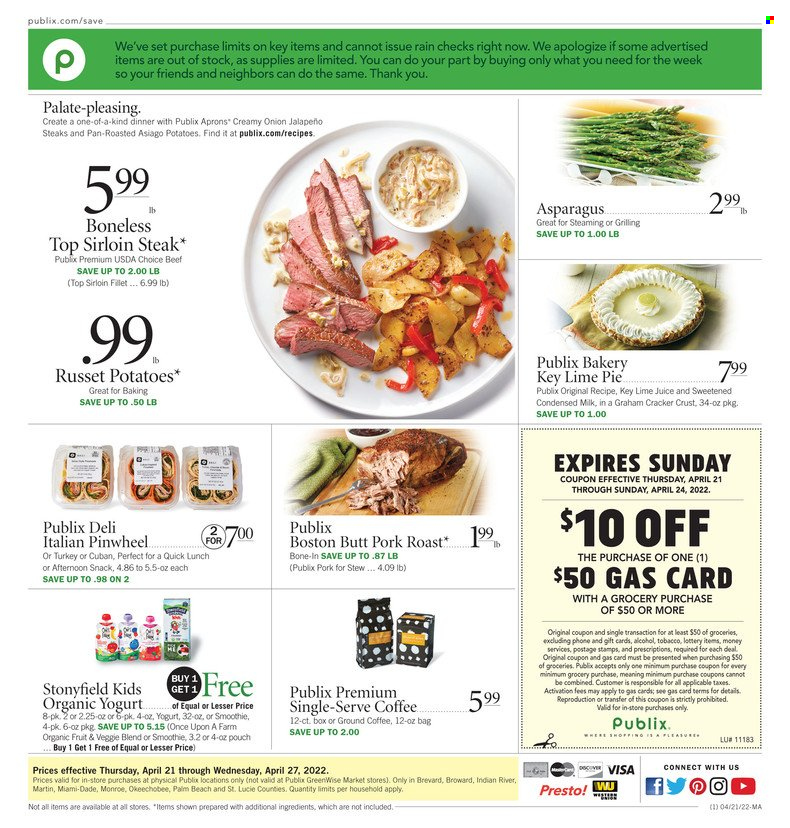 Publix ad - 04/21/2022 - 04/27/2022. Page 1