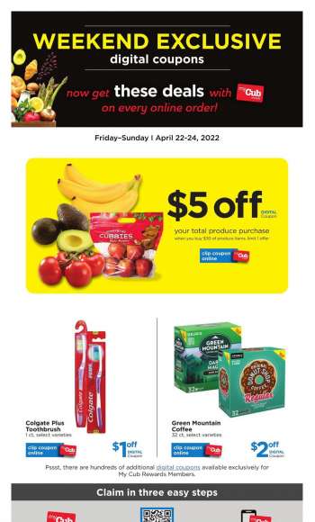 Cub Foods Flyer - 04/22/2022 - 04/24/2022.