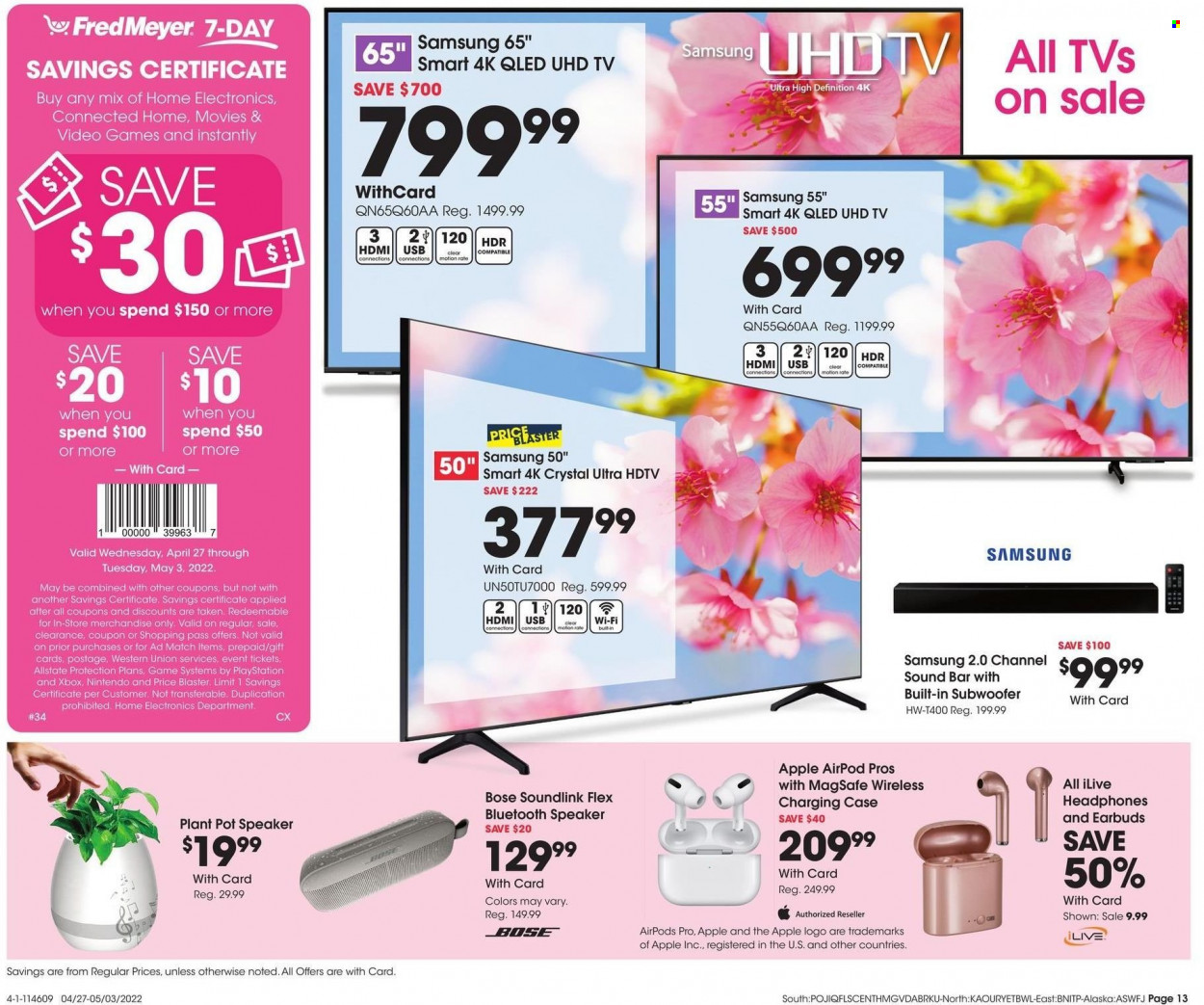 Fred Meyer ad - 04/27/2022 - 05/03/2022. Page 13