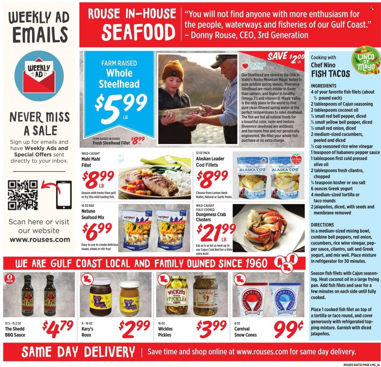 Rouses Markets ad - 04/27/2022 - 05/04/2022. Page 4