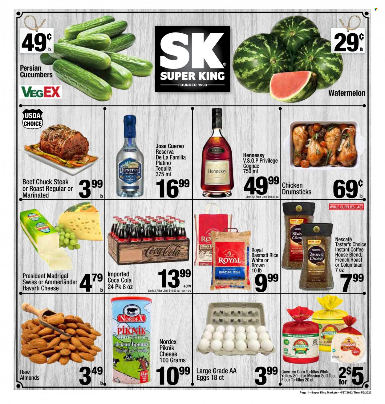 Super King Markets ad - 04/27/2022 - 05/03/2022. Page 1