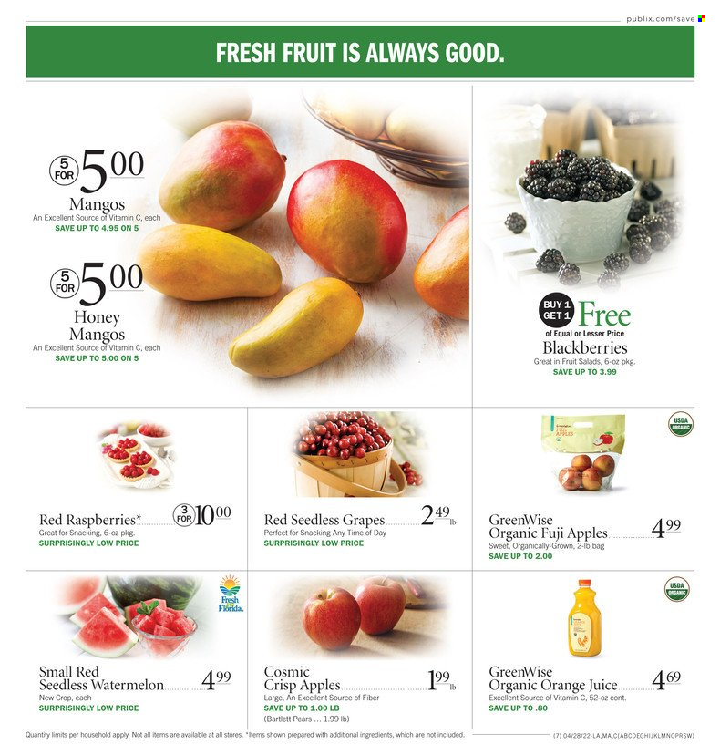 Publix ad - 04/28/2022 - 05/04/2022. Page 7