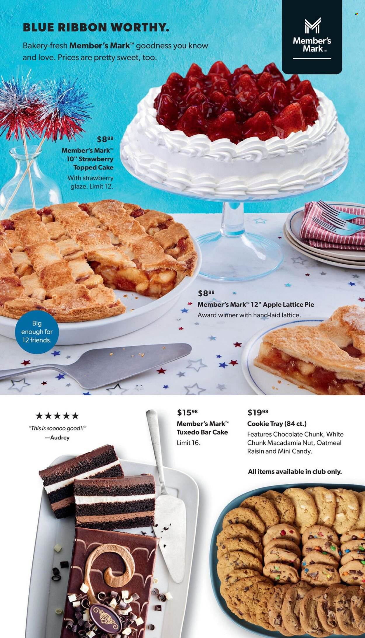 thumbnail - Sam's Club Flyer - 05/04/2022 - 06/05/2022 - Sales products - Apple, cake, pie, Blue Ribbon, chocolate, oatmeal, macadamia nuts. Page 35.