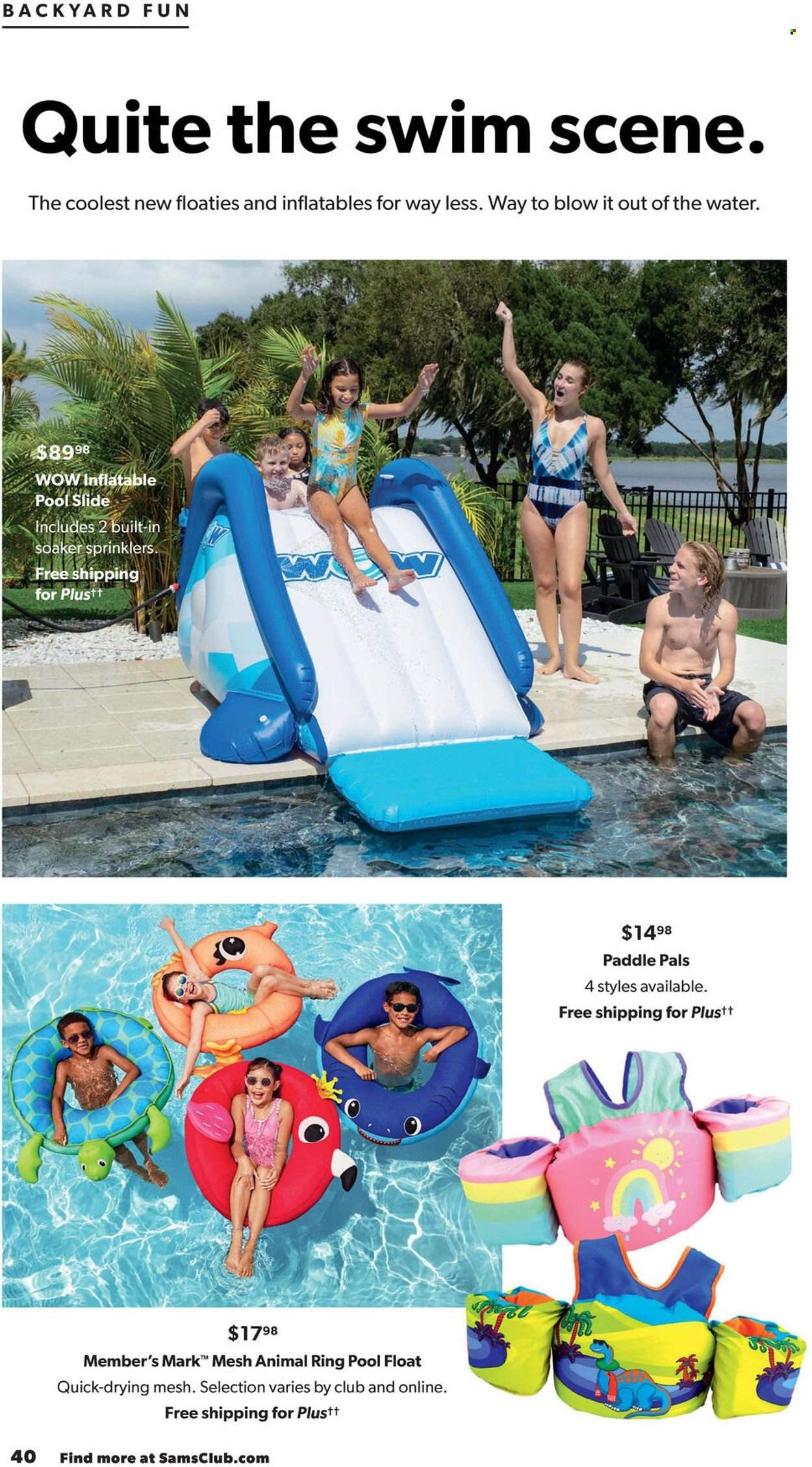 thumbnail - Sam's Club Flyer - 05/04/2022 - 06/05/2022 - Sales products - soaker, pool. Page 40.