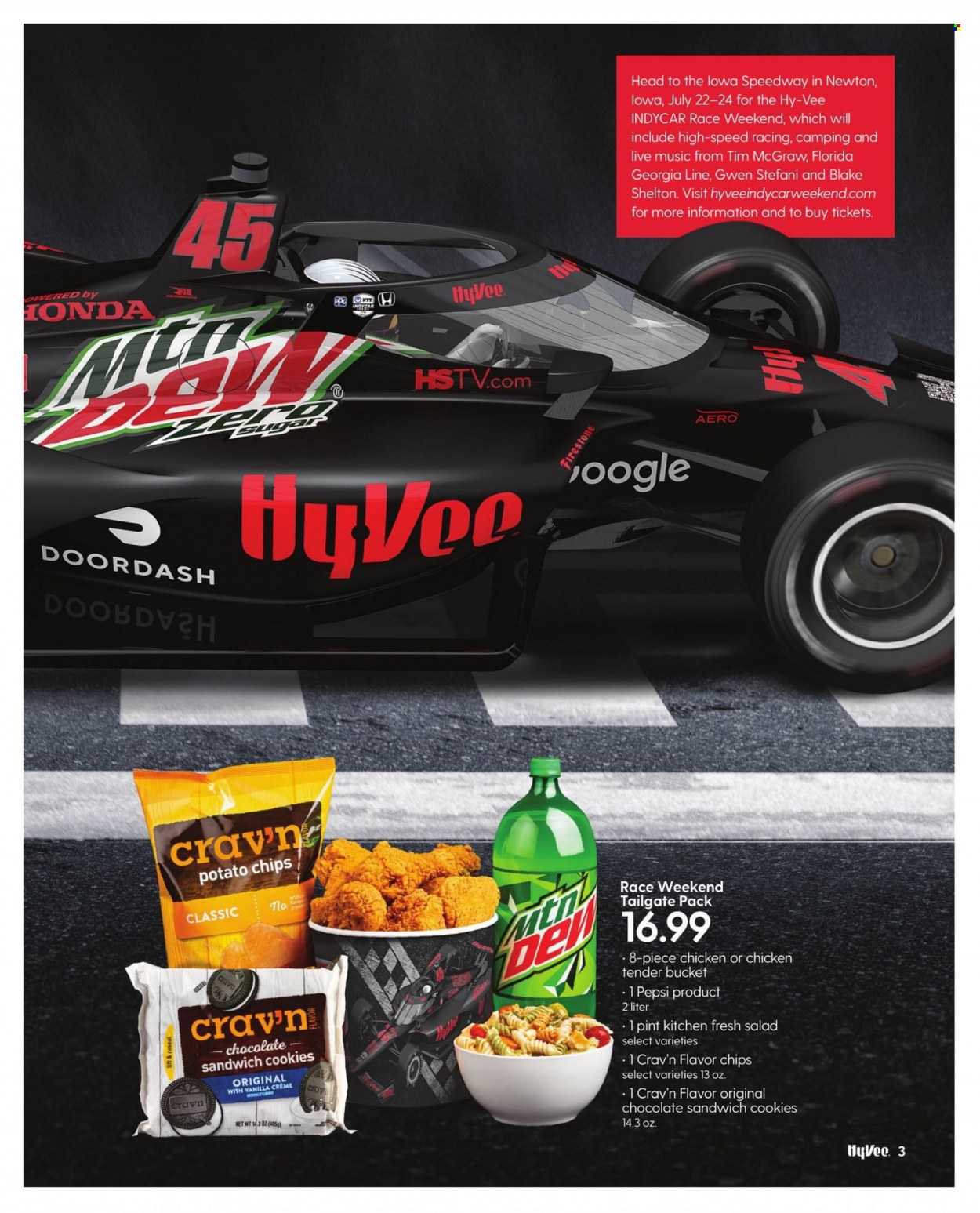 thumbnail - Hy-Vee Flyer - 05/01/2022 - 05/31/2022 - Sales products - salad, sandwich, cookies, sandwich cookies, chocolate, potato chips, chips, Pepsi. Page 5.