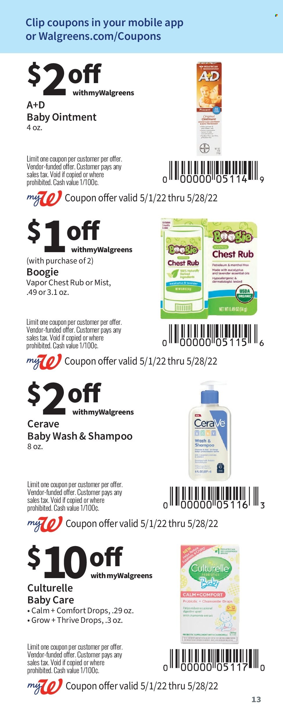 Walgreens ad - 05/01/2022 - 05/28/2022. Page 13