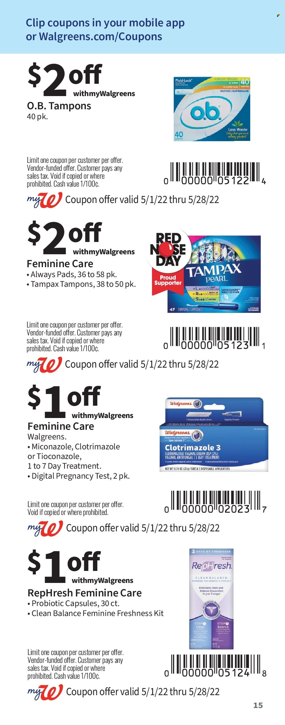 Walgreens ad - 05/01/2022 - 05/28/2022. Page 15