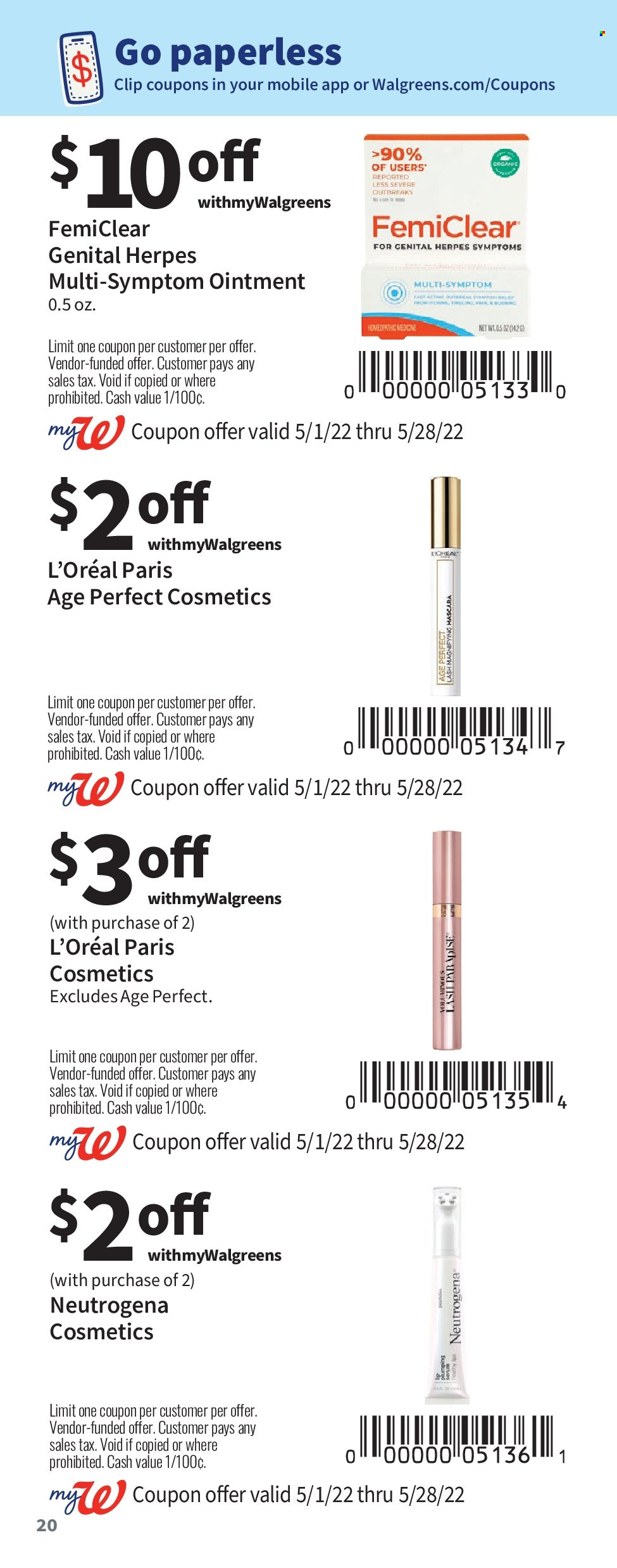Walgreens ad - 05/01/2022 - 05/28/2022. Page 20