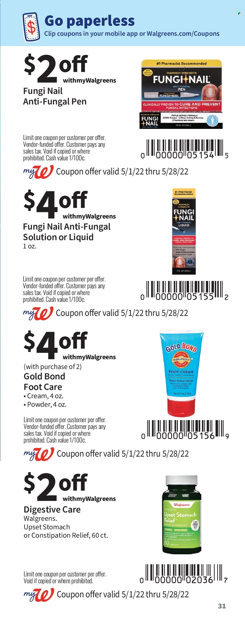 Walgreens ad - 05/01/2022 - 05/28/2022. Page 31