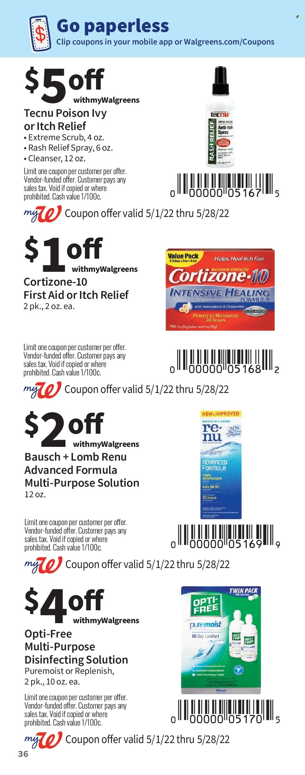 Walgreens ad - 05/01/2022 - 05/28/2022. Page 36