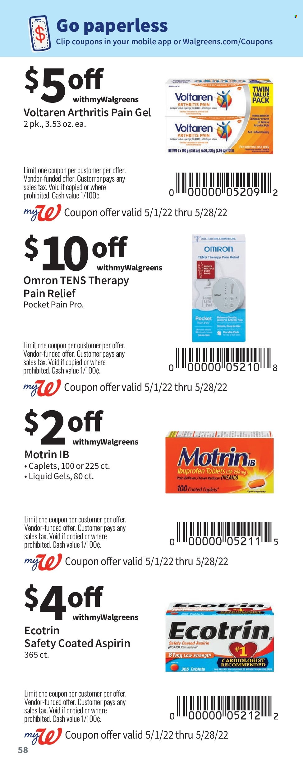 Walgreens ad - 05/01/2022 - 05/28/2022. Page 58